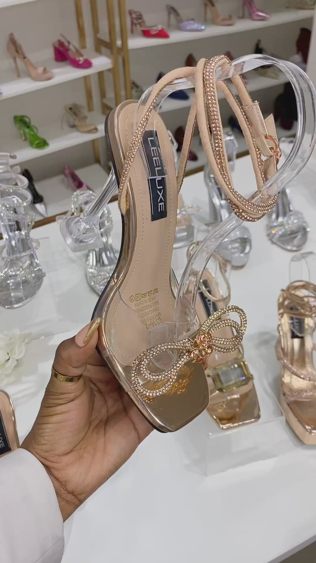 BE THE MOMENT ROSEGOLD HEELS